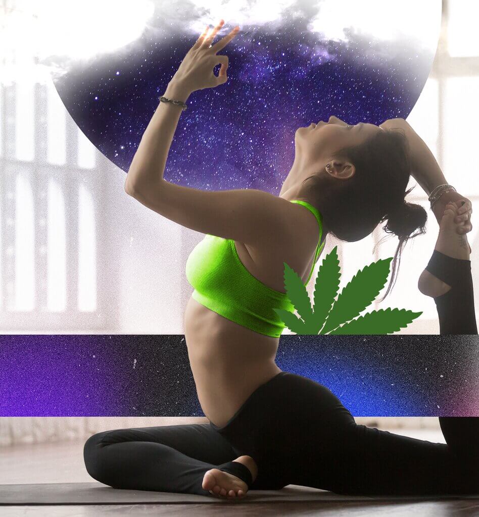 Cannabis and Yoga, namastay, zen strain, cannabis consumption, cannabis-infused yoga