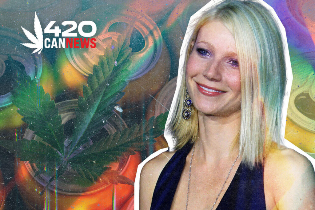 Gwyneth Paltrow in hook, selling weed, celebrity cannabis brands, weed brands, celebstoner