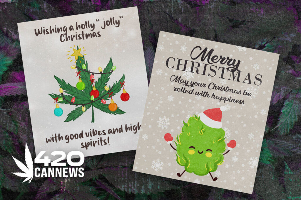 420 ecards, pot-themed holiday cards, cannabis enthusiasts, holiday greetings,
