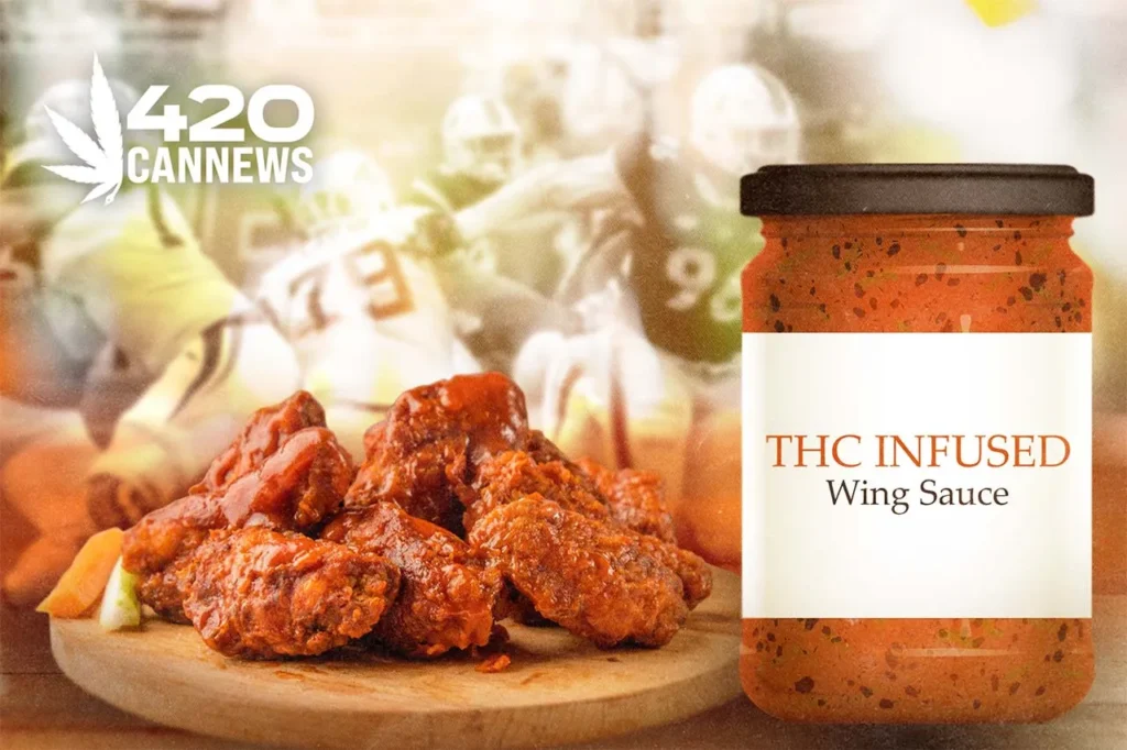 THC Adds Spice to Buffalo Wing Sauce.